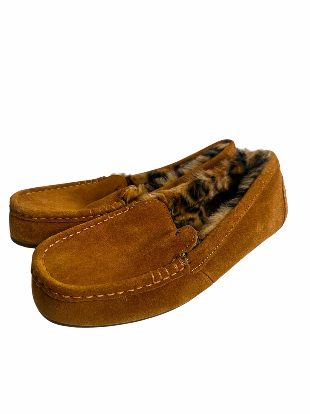 Koolaburra by UGG Lezly Cheetah Women's Suede Moccasin Slippers Size 10